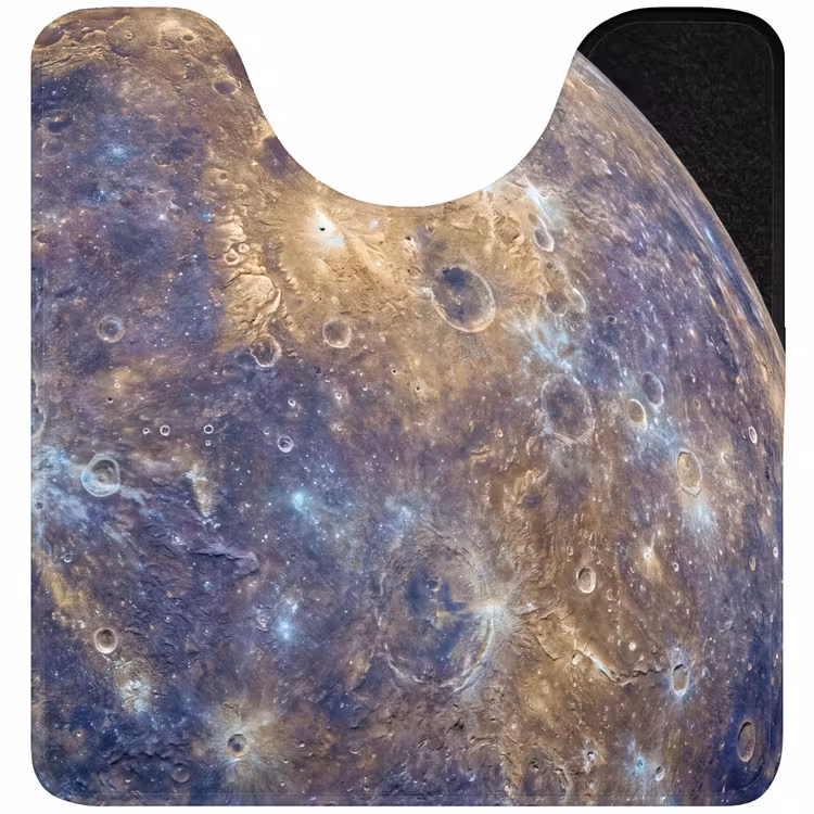 WC Mat - Planeet - Kraters - Ruimte — 1