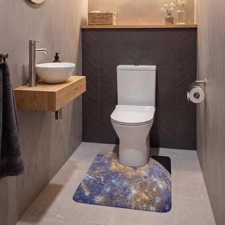 WC Mat - Planeet - Kraters - Ruimte — 2