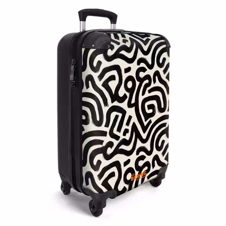 CaseSwap - Modern - Abstract - Zwart — 2