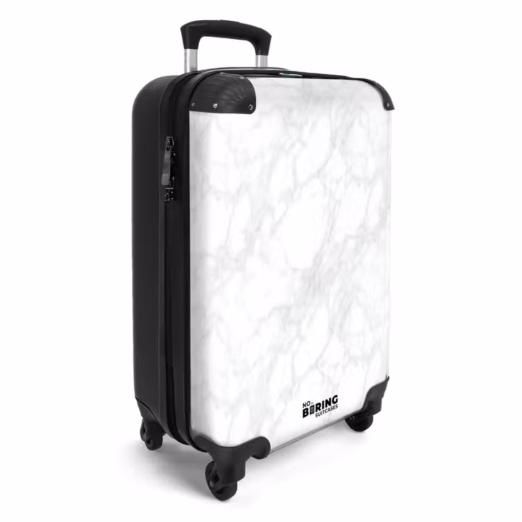 CaseSwap - Minimalistisch - Wit - Grijze aders — 2