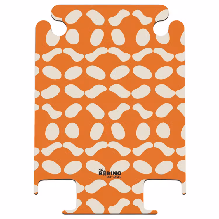 CaseSwap - Oranje - Ruitpatroon - Wit — 1