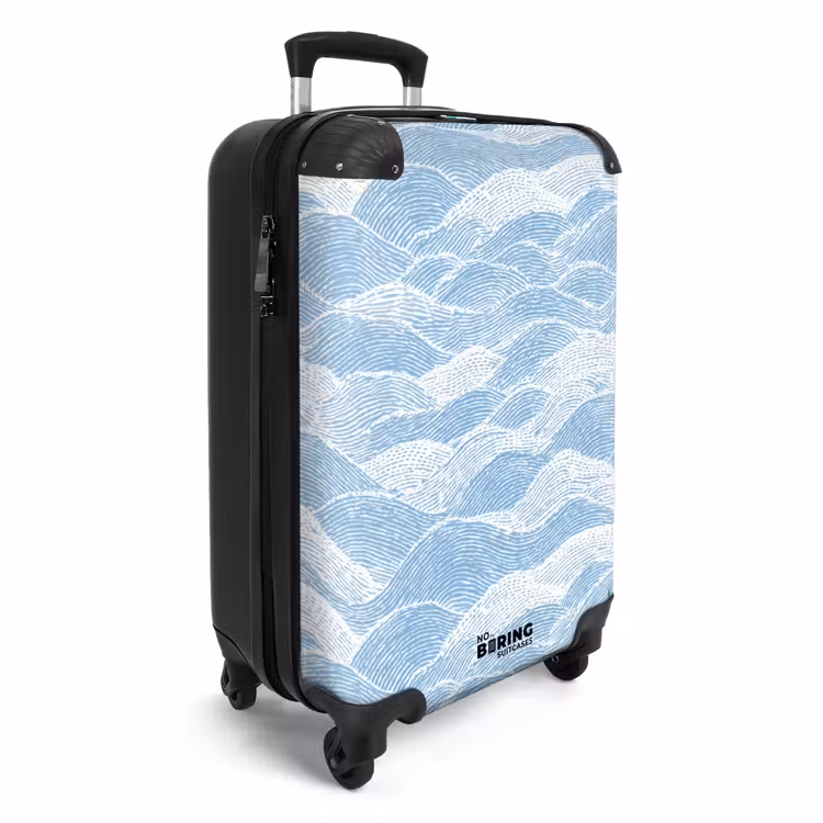 CaseSwap - Blauw - Wit - Golven - Getekend — 2