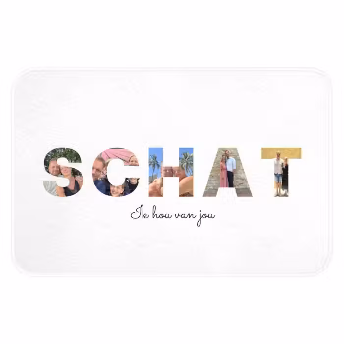 Badmat - Schat - Lettercollage