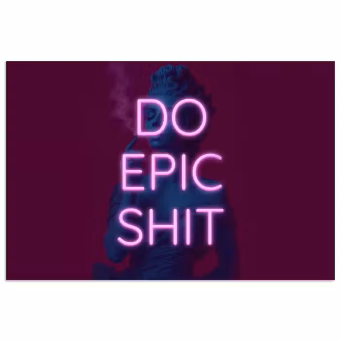 poster - Buste - Neon - LED - Letters