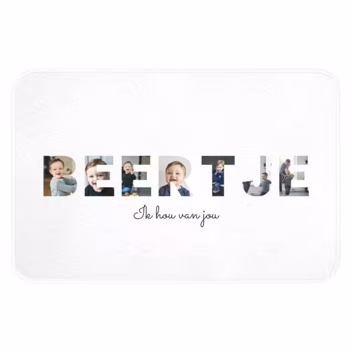 Badmat - Beertje - Lettercollage