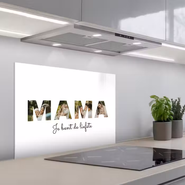Gepersonaliseerd spatscherm - Mama - Lettercollage